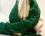 Emerald green scarf